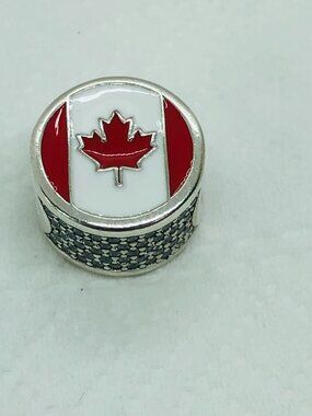 ✨ ✨Pandora Canada Flag Bead Charm |S925 Sterling Silver Jewelry with Gift Box